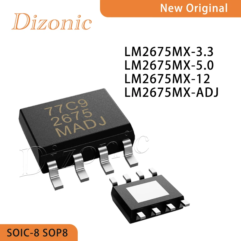 

Dizonic Original LM2675MX-3.3 LM2675MX-5.0 LM2675MX-12 LM2675MX-ADJ Power IC chip SOIC-8 SOP8 In Stock