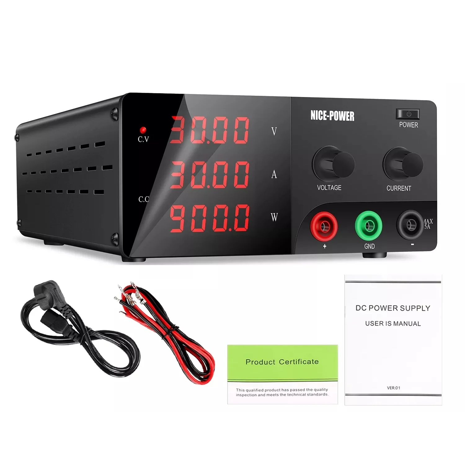 100V 10A DC Power Supply 1000W Laboratory Switching Power Supply Transformer Adjustable Source Voltage Stabilizer