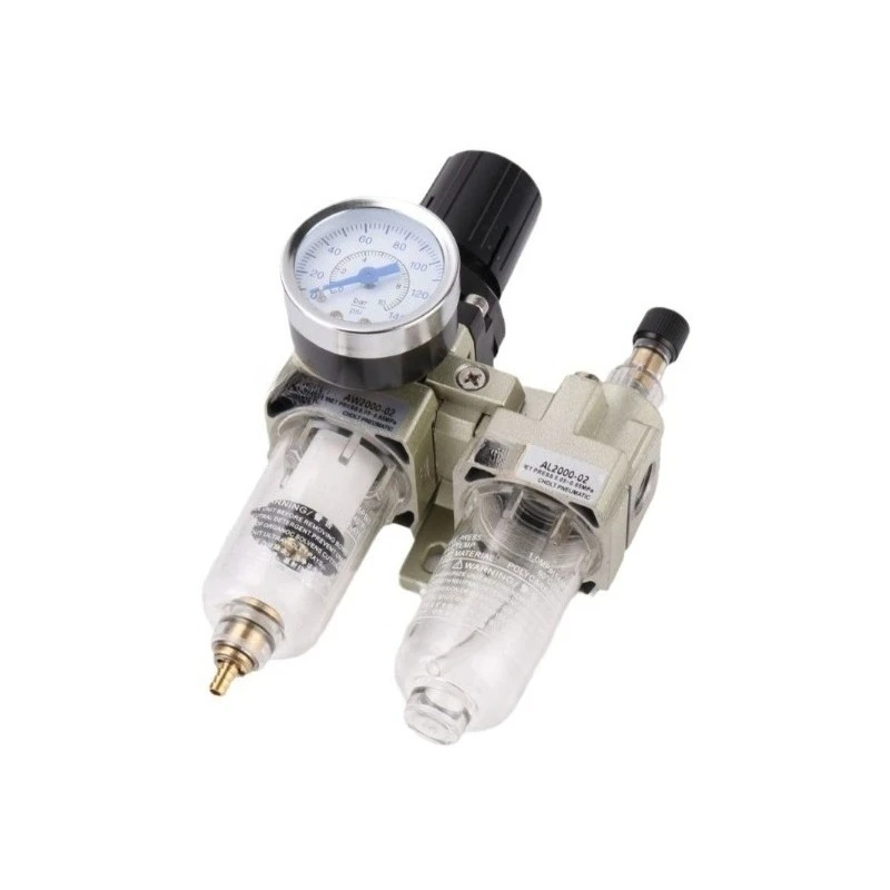 

Фильтр SMC AC 2010-02, пневматические компоненты, масло-водоотделитель, точное регулирование давления, не подверженный утечкам.