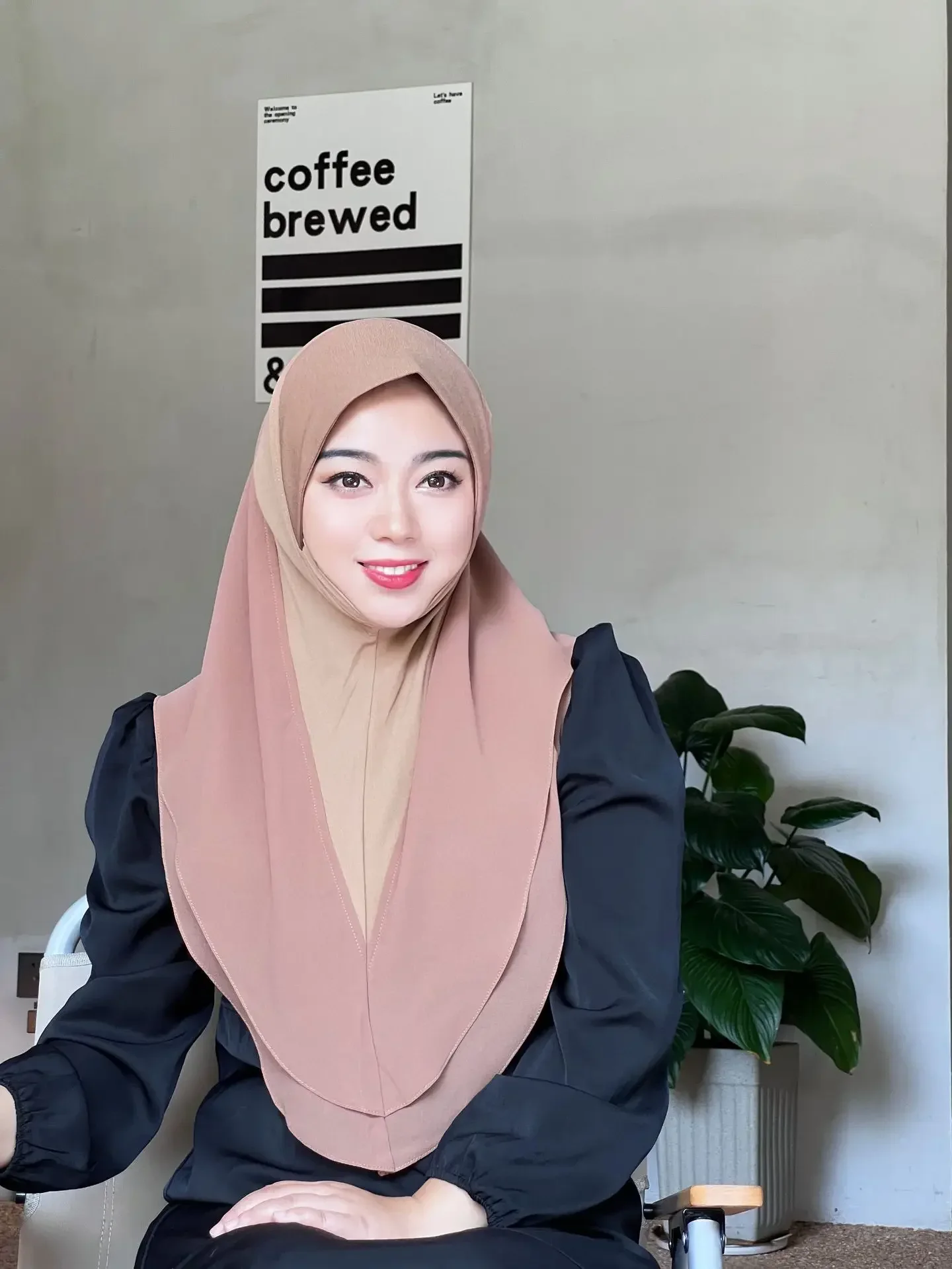 Malay Chiffon Muslim Women Instant Hijab Turban Full Cover Islamic Shawl Fashion Headhand Scarf Headwrap Pull On Wear Scarf Cap