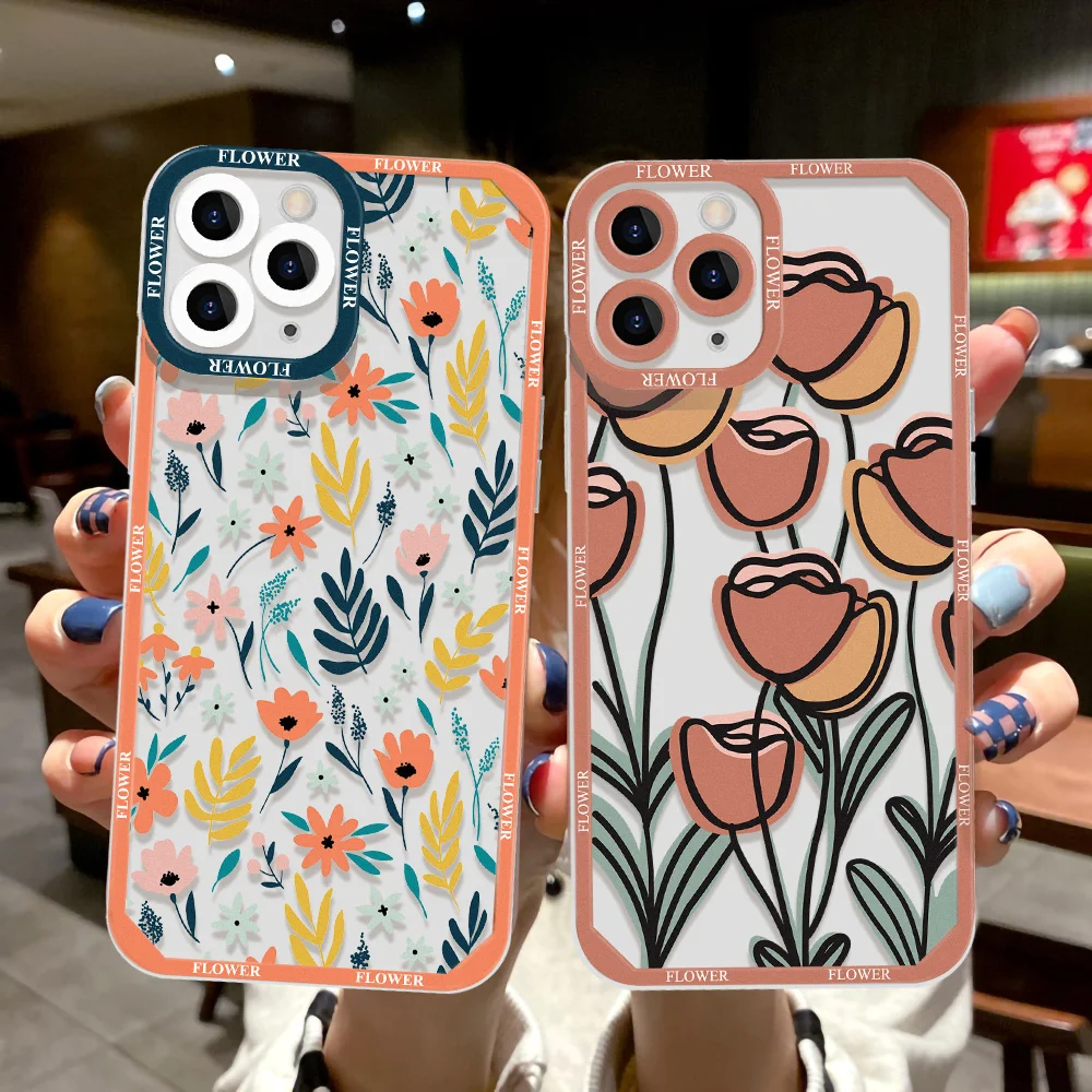 Flower For Redmi Note 10 Pro Case For Xiaomi Redmi Note 9 8 11 12 13 Pro 5G 11S Case Poco X3 X4 X5 X6 Pro Mi 11T 12T Pro 11 Lite