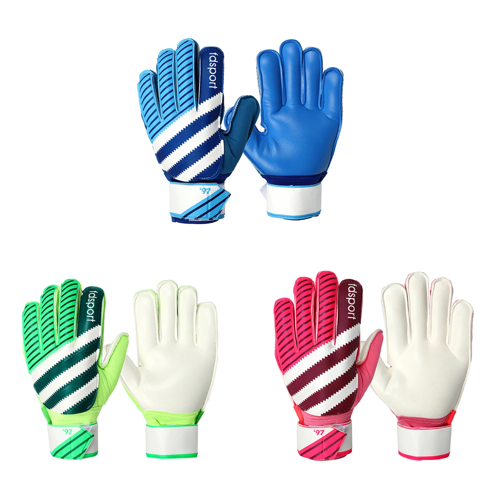 

Goalkeeper Gloves Full Finger Latex Guard Goalie Gloves Anti-slip Wear-resistant Finger Protective For Football Sport Equipment