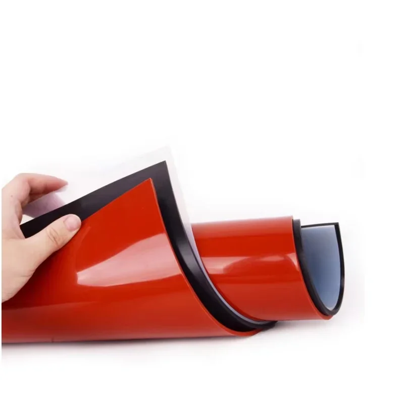 1Pcs Thickness 1/1.5/2/3/4/5mm Red/Black Silicone Rubber Sheet 500X500mm Rubber Matt, Silicone Sheeting For Heat Resistance