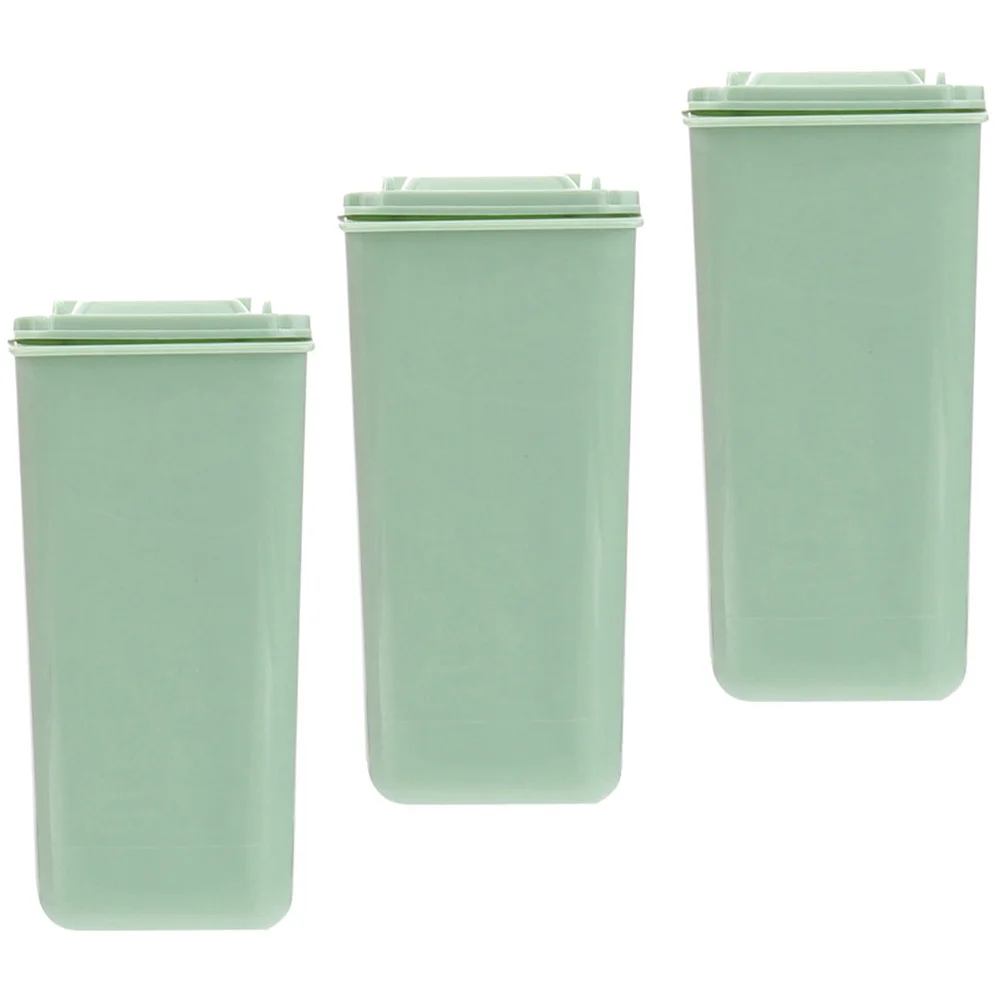 

3 Pcs Desktop Trash Can Mini Waste Bin Trashcan with Lid for Office Junk Case Small Garbage Bucket