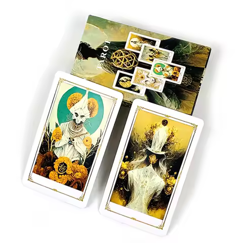 New Tarot Cards A 78 Deck Oracle English Visions Fate Prediction Divination Edition Borad Playing Games,Camping Games