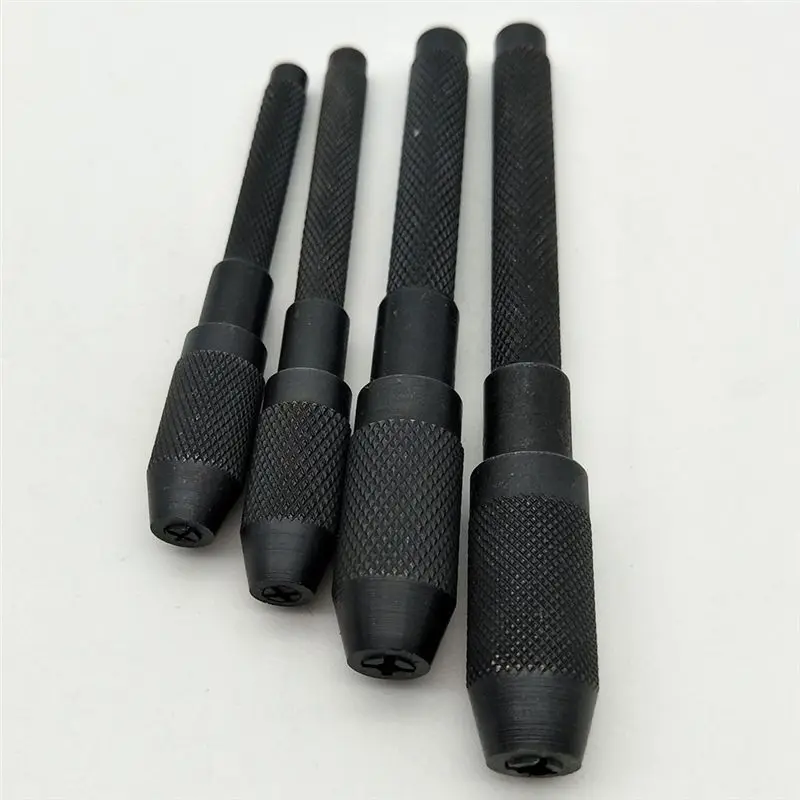 AA63 HOT 4 Pcs Pin Vise Set Hand Held Hollow Handle 4 Piece Vice Chuck Sizes
