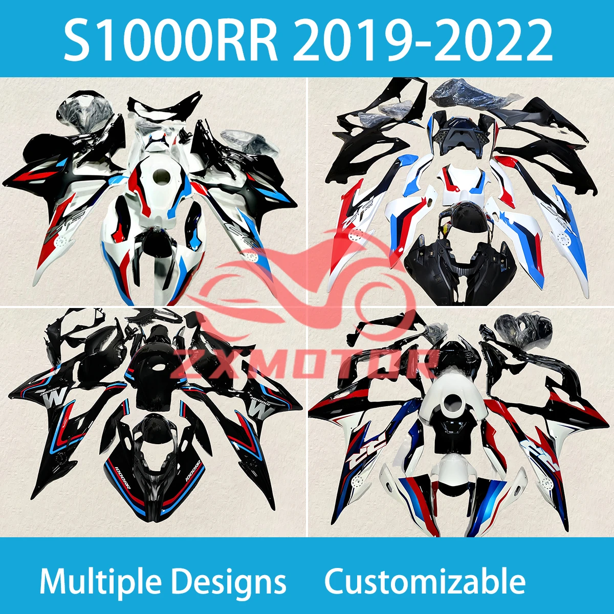 

Fairings for BMW S1000RR 2019 2020 2021 2022 Motorcycle Accessories Injection Fairing Cover Parts Kit S 1000RR 19 20 21 22