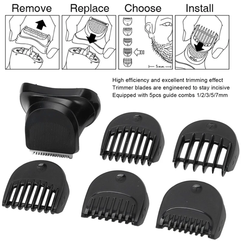 Accesorio de recortadora de repuesto para afeitadoras eléctricas Braun Series 3 Comb BT32 300S 301S 310S 320S 330S 340S 360S 380S -B