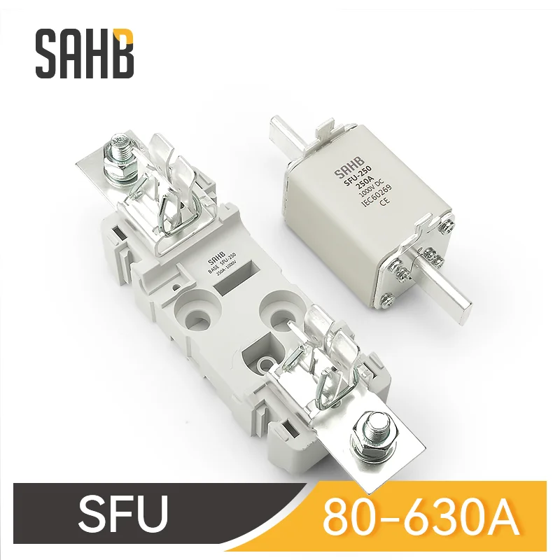 

SAHB Solar PV Knife Type Fuse Base Fuses Holder DC 1000V 80A 100A 125A 160A 200A 250A 315A 400A 500A 630A