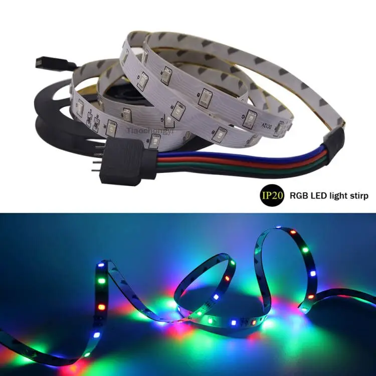 DC 12V led strip 2835 RGB SMD light 60LEDs/M 300Leds Waterproof IP65 and non-wapterproof 5M/roll