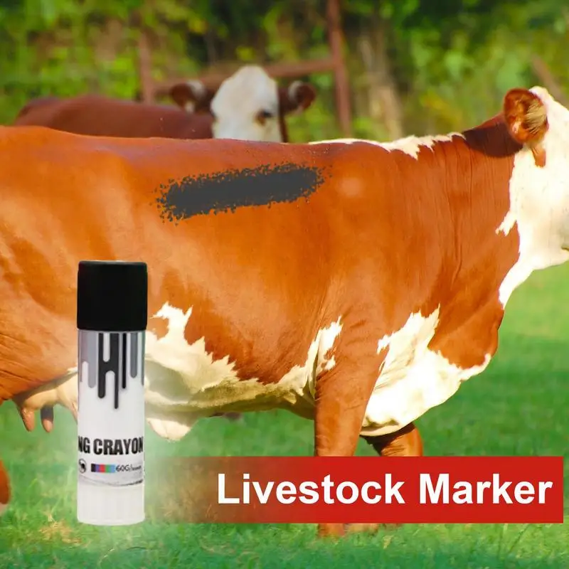 Cattle Marking Crayon Livestock Marking Crayon Safe High Purity Paraffin-Based Livestock Skin Marking Paint Pen For Duck Pig