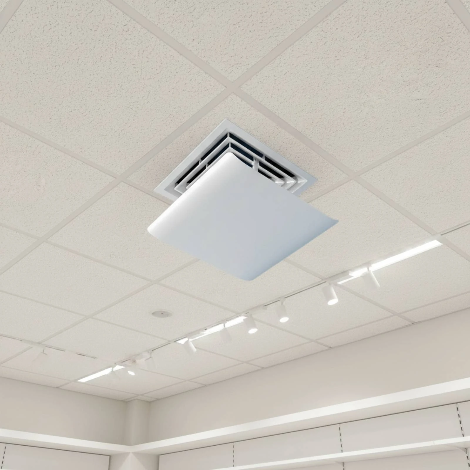 Ceiling Air Deflector Adjustable AC Air Deflector Anti Direct Blowing Vent Diverter for Ceiling Mount Duct