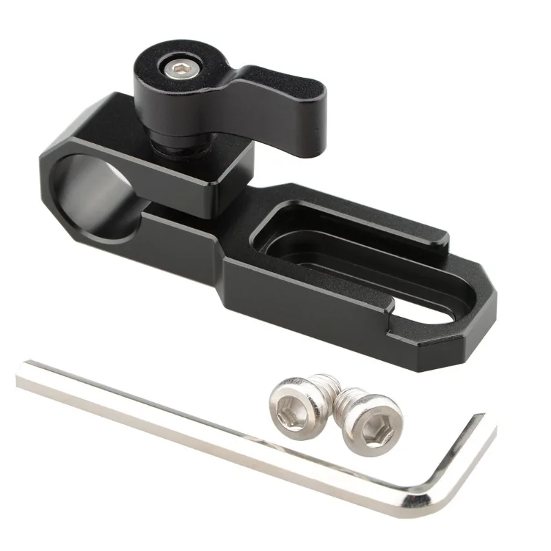 

15Mm Single Hole Tube Clamp Cold Shoe (Black) Camera Photography Accessories