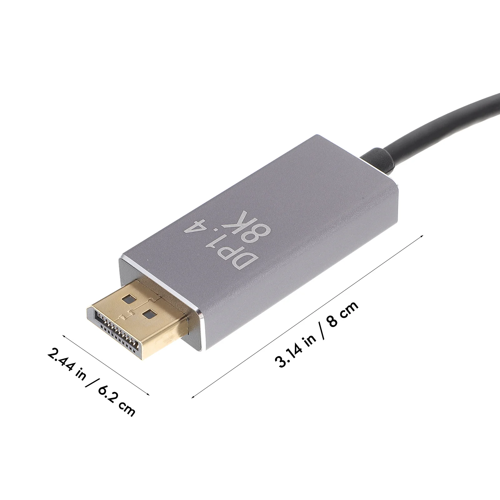 Kabel USB C do DisplayPort 1.4, 15 cm, konwerter wideo 4K 8K do monitorów i projektorów, kabel USB C do DisplayPort
