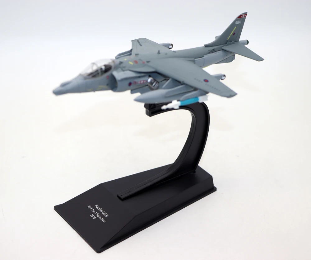 New 1/100 Harrier GR.9 RAF No.1 Squadron 2010 Fighters Metal Alloy simulation model aircraft for collection gift