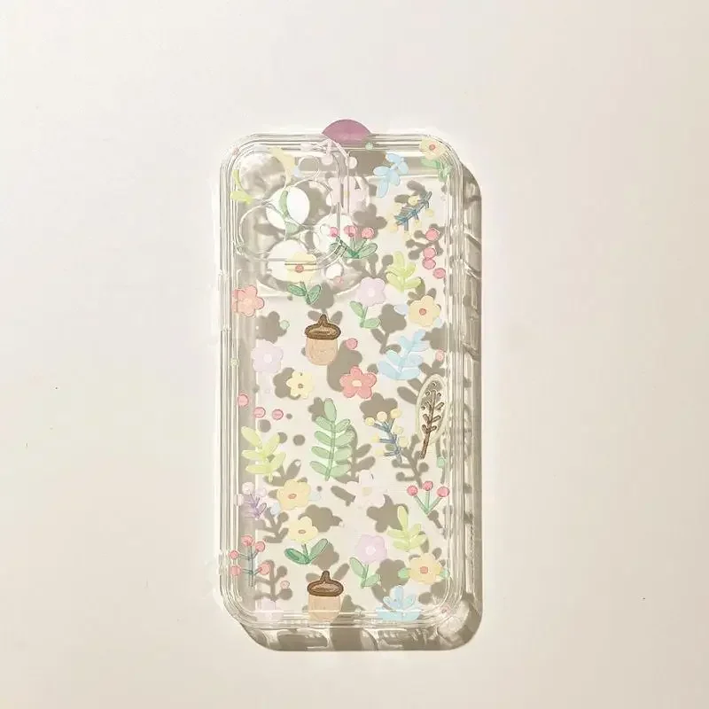 Phone Case For Samsung Galaxy S25Ultra S25 S24 S23 Ultra S22 S21 Plus S20FE S21FE S23FE Cover Vintage Landscape Flower Soft - náhled 3
