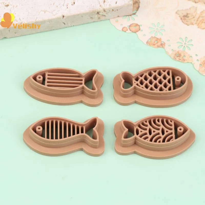 

1/4Pcs Cute Fish Polymer Clay Cutter Soft Ceramic Pottery DIY Clay Earrings Jewelry Cutting Mold