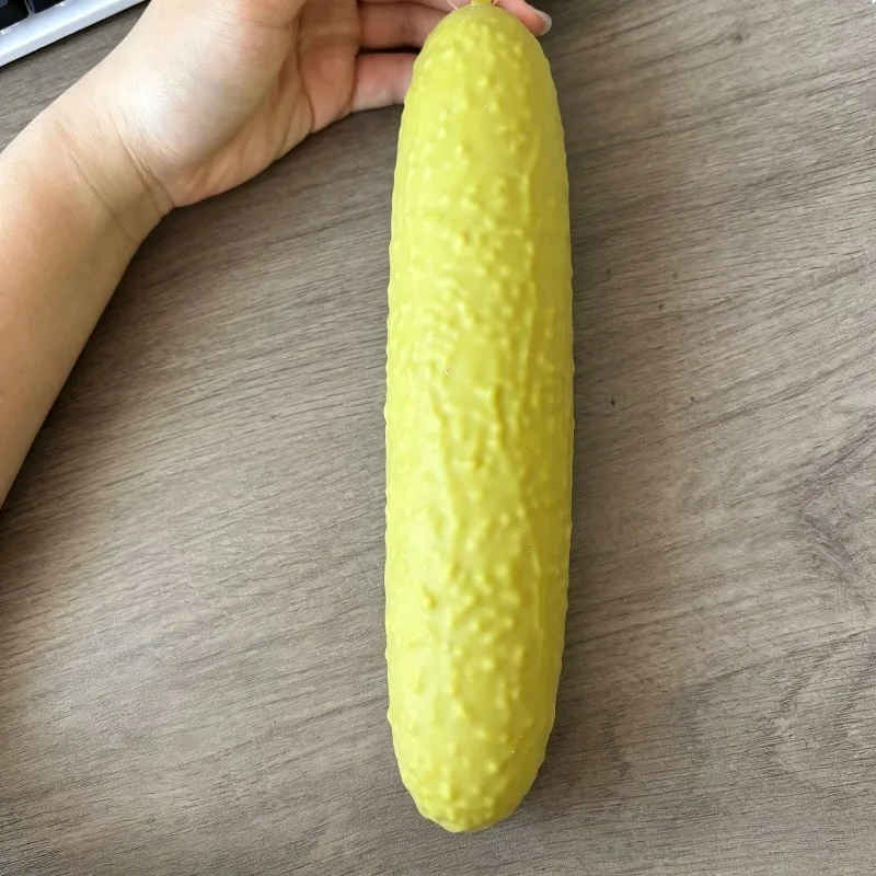 Squishy Long Cucumber Fidget Toys Super Soft Stretchy Texture Slow Rebound Stress Relief Toy Reusable Pickled Cucumber Pinch Toy