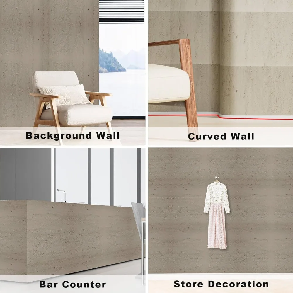 3Dウォールパネル - 4枚入り 47.2x23.6cm 模造石壁材 - ホームアート、アクセントレンガ、モダンな外観用の改質粘土素材