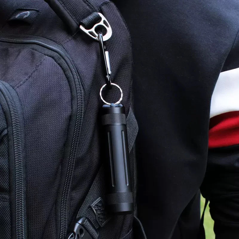 Botol Obat Tertutup dari Paduan Aluminium Perlengkapan Perlindungan Bertahan Hidup dan Penyelamatan Diri di Luar Ruangan EDC Portabel untuk Luar Ruangan