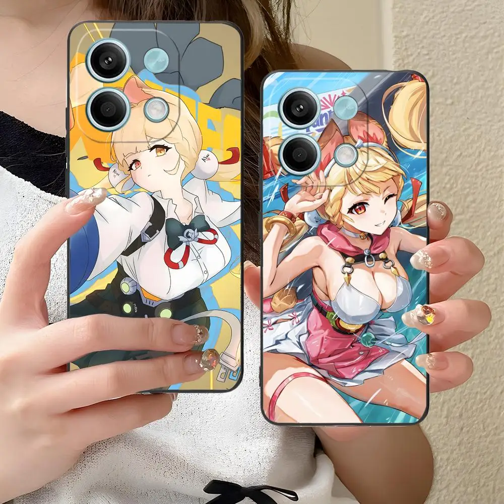 حافظة هاتف Zenless Zone Zero Alice لهاتف Xiaomi Redmi Note 14 13 12 11 A5 3 2 1 Pro Plus 4G 5G طباعة ملونة فاخرة #4