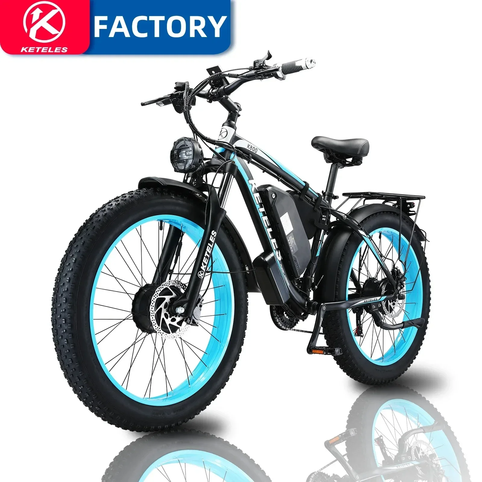 

2024 New Model 1500W Motor 48V20AH Battery 26 Inch Fat Tires, Hydraulic Brakes Mountain Off-Road Snow