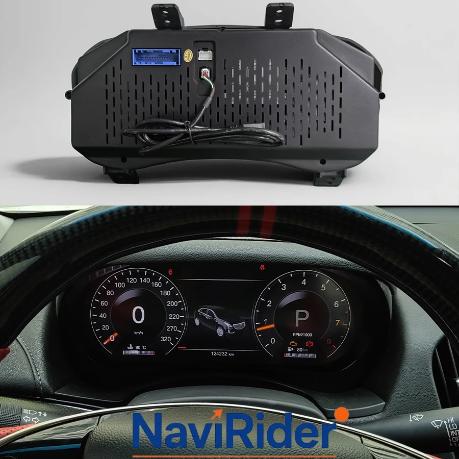 For Cadillac ATS 2014-2017 & CTS 2014-2019 12.3'' Virtual Cockpit Digital Dashboard Smart Instrument Cluster Speedometer Display