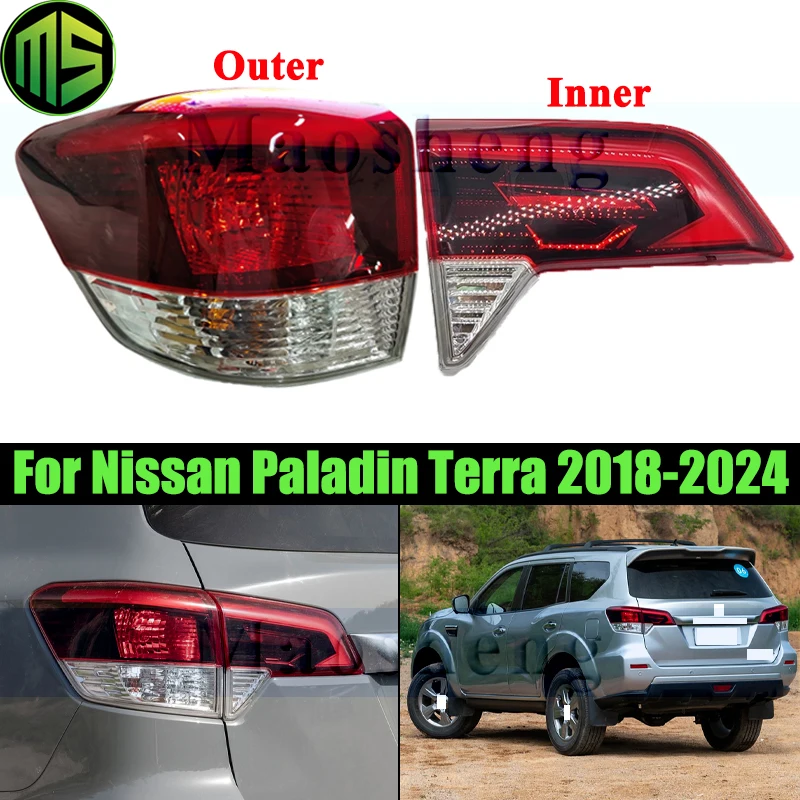 

Maosheng Rear Bumper Tail Light Tail Lamp For Nissan Paladin Terra 2018-2024 Taillight Taillamp Stop Brake Light Turn Light