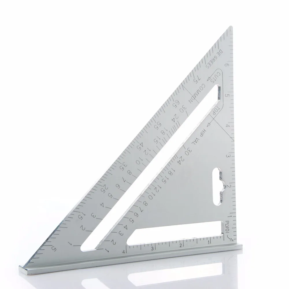 

7inch Triangle Ruler 90 Degree Square Ruler Woodworking Measurement Tool Carpenter Square Tool Angle Protractor