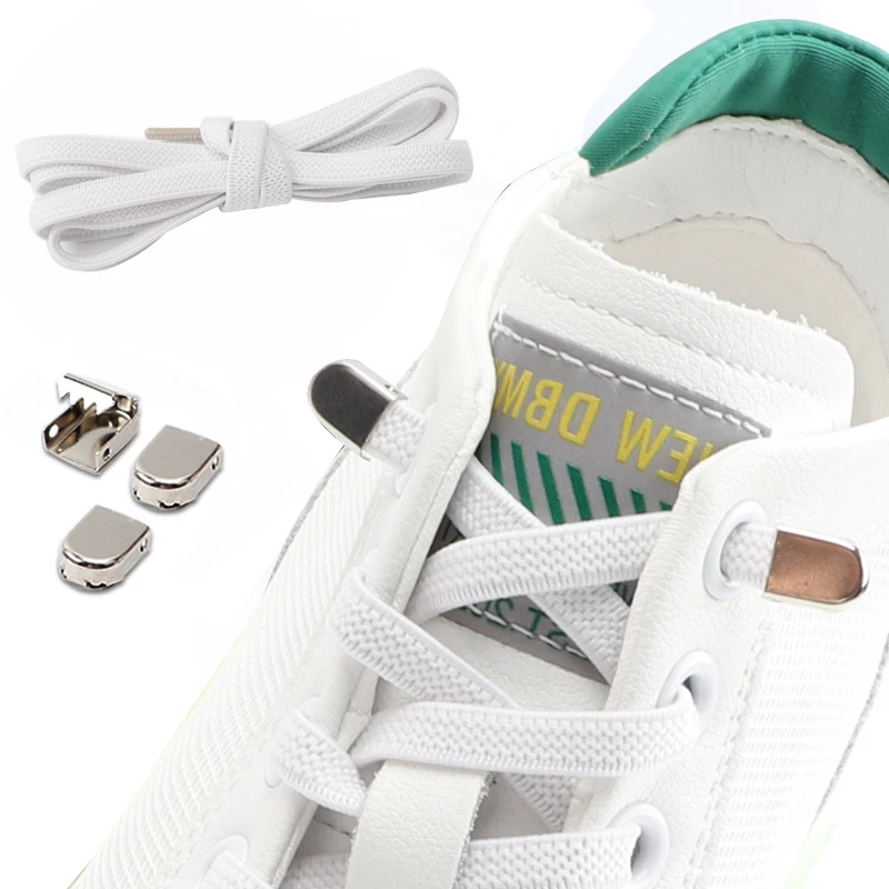 

1pair No Tie Children Elastic Shoe Laces Fits Adult/kids Shoes Shoelaces For Sneakers Shoelace Tieless Flat Expand Shoestrings