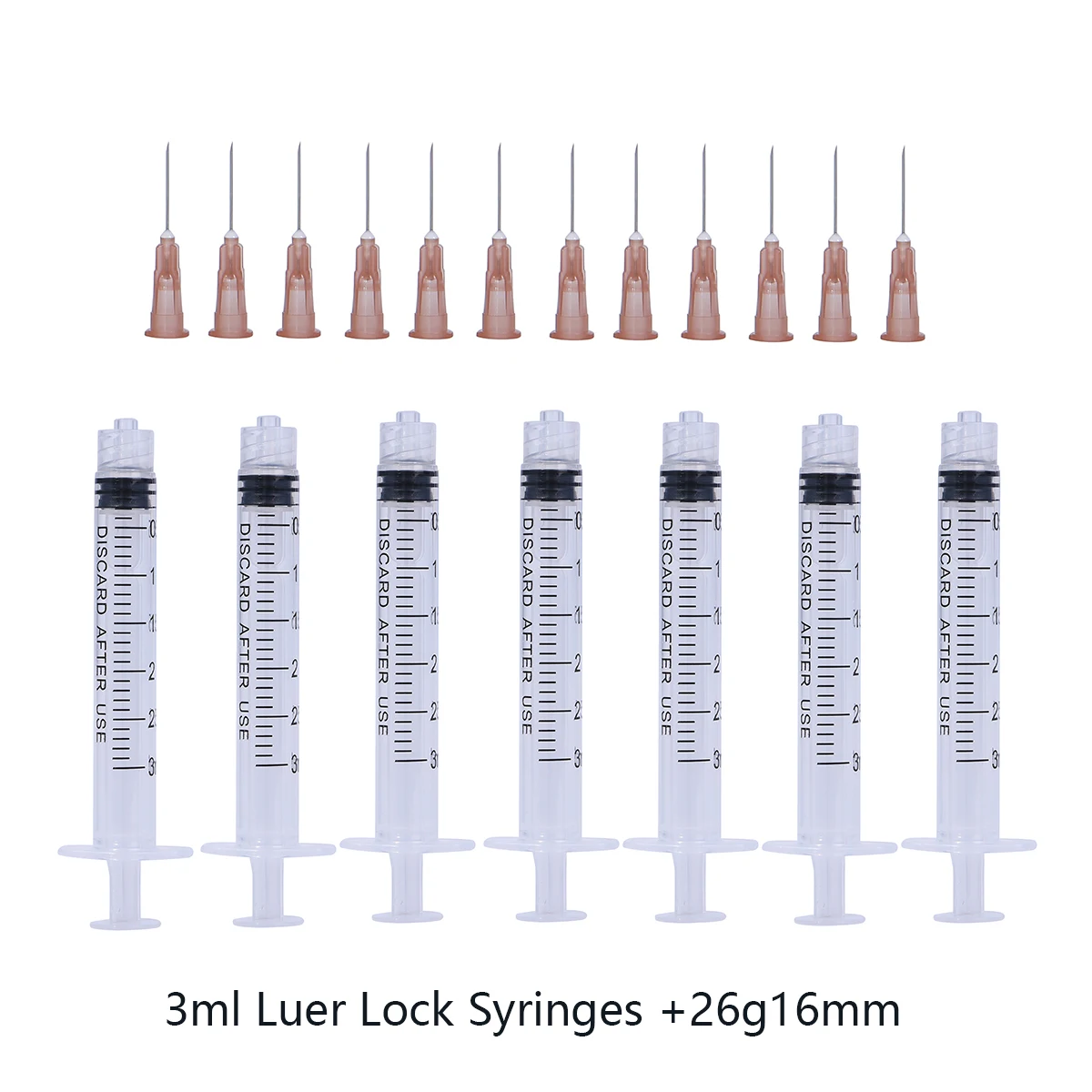 Imagem -04 - Seringas Estéreis Descartáveis Luer Lock Injeção de Agulhas Beleza Embalada Individualmente Small Needledispensi 29g13 mm 3ml
