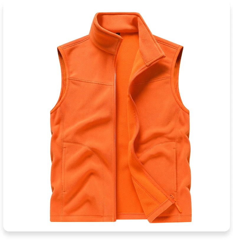 EUMERGX Unisex Thermofleece Gefütterte Weste Leichte Ärmellose Jacke Winter-Layering für Outdoor-Wanderungen Camping Täglichen Gebrauch – Detail 23