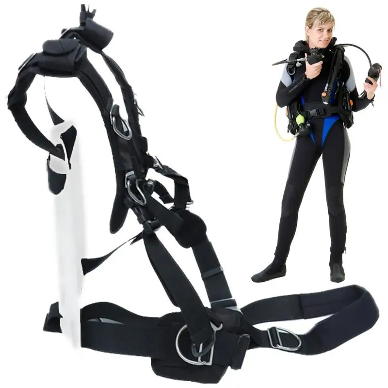 Scuba Diving Harness Scuba Diving Quick Release Harness Adjustable Diving Sport Equipment For Women Men For Research Adventur