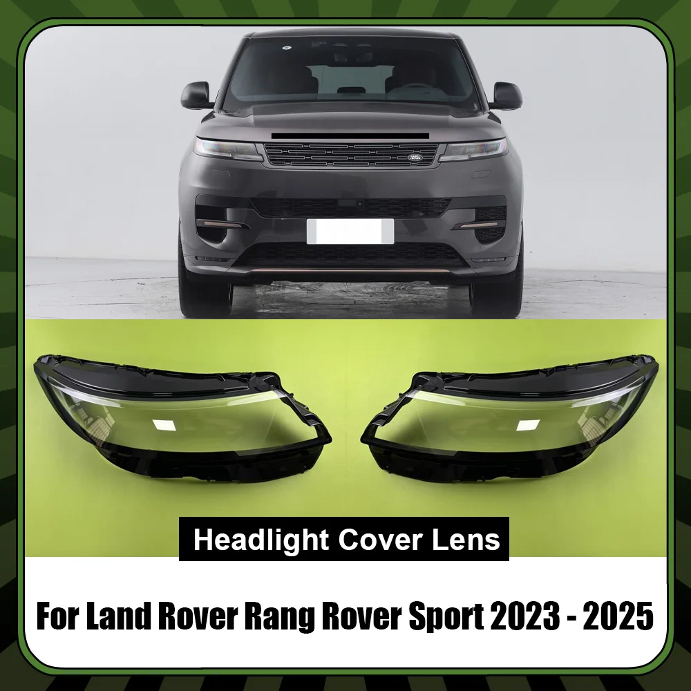 Car Headlight Cover Transparent Lampshade Lamp Case Head Light Glass Lens Shell For Land Rover Rang Rover Sport 2023 2024 2025
