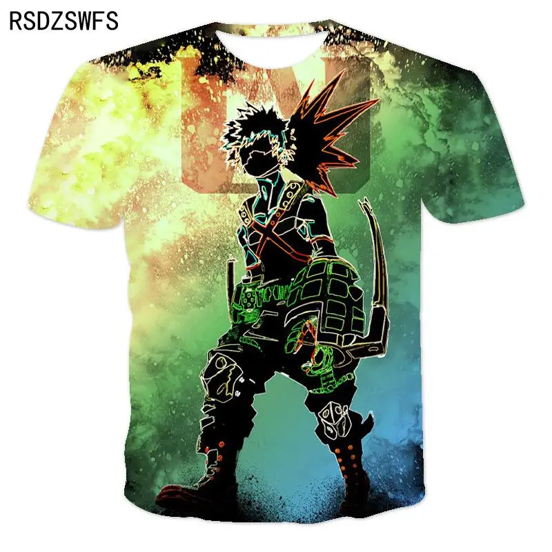 My Hero Academia Boku No Hero Academia 3D Print T Shirt Man Women Children Anime Streetwear Short Sleeve Boy Girl Kids Tops Tee