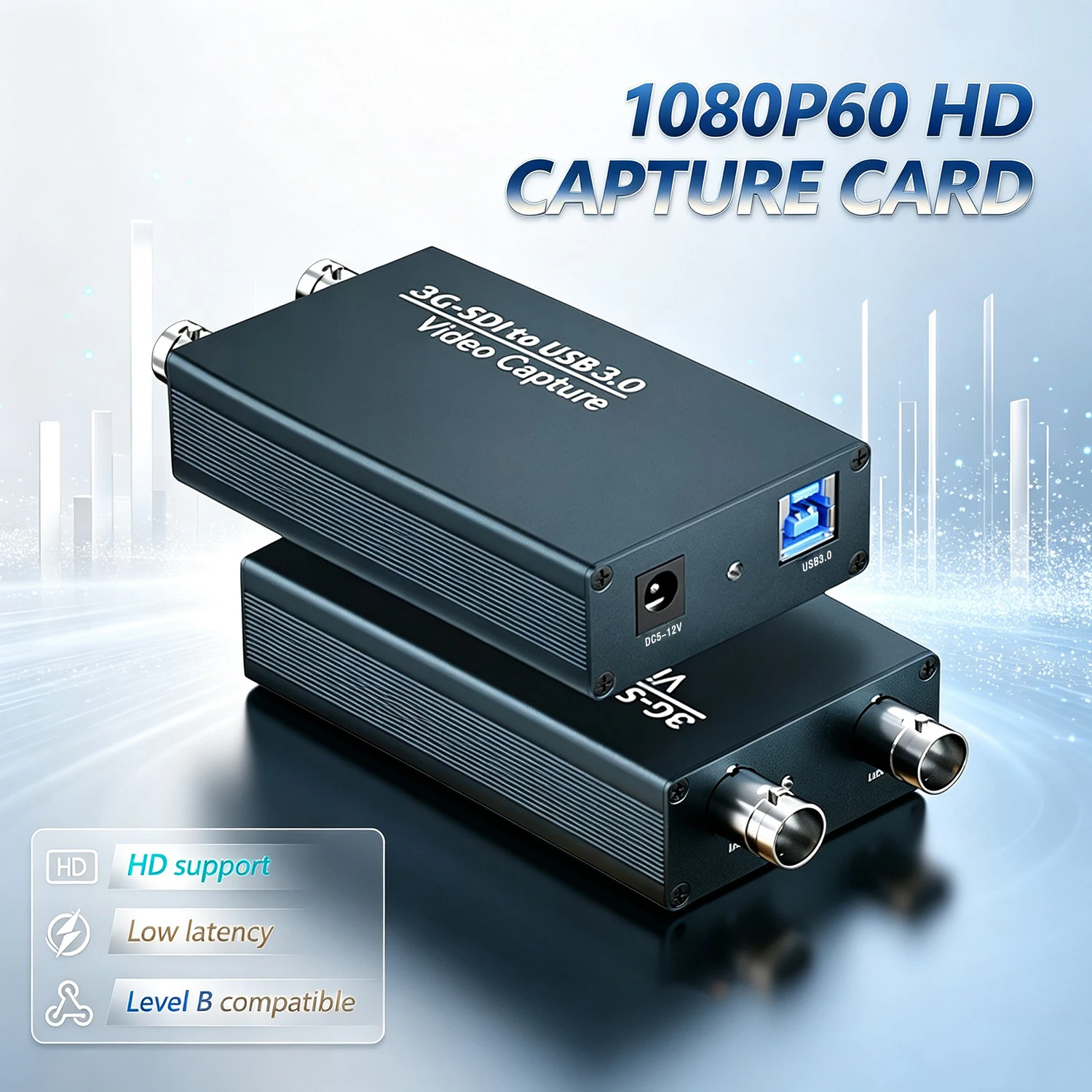 Lossless 1080p Output for OBS Recording on a Computer,3GSDI-to-USB Video Capture Card