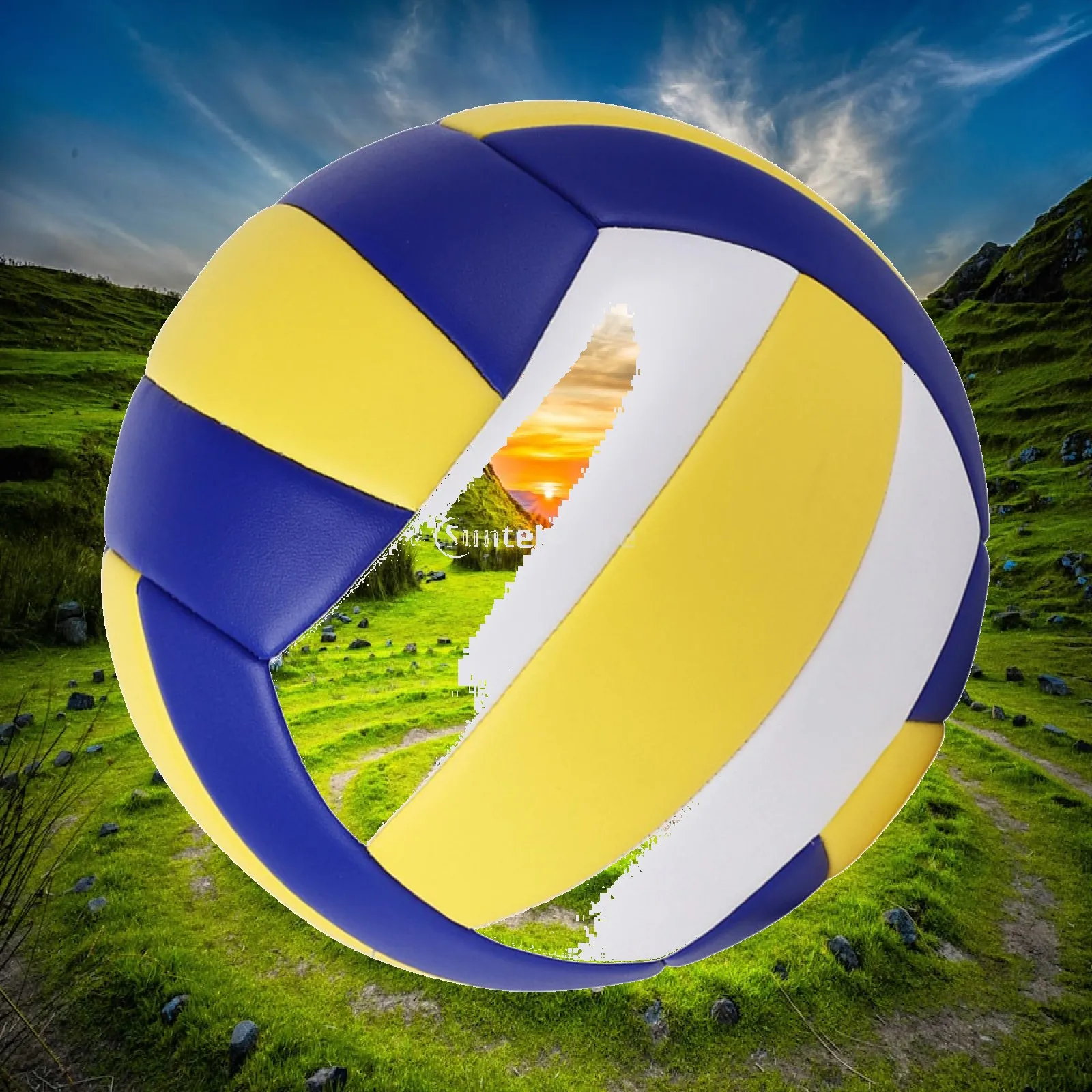

Professional Indoor Volleyball Size 5 with Ball Pump Leisure Outdoor Standard Ball for Beach Gym Beginners