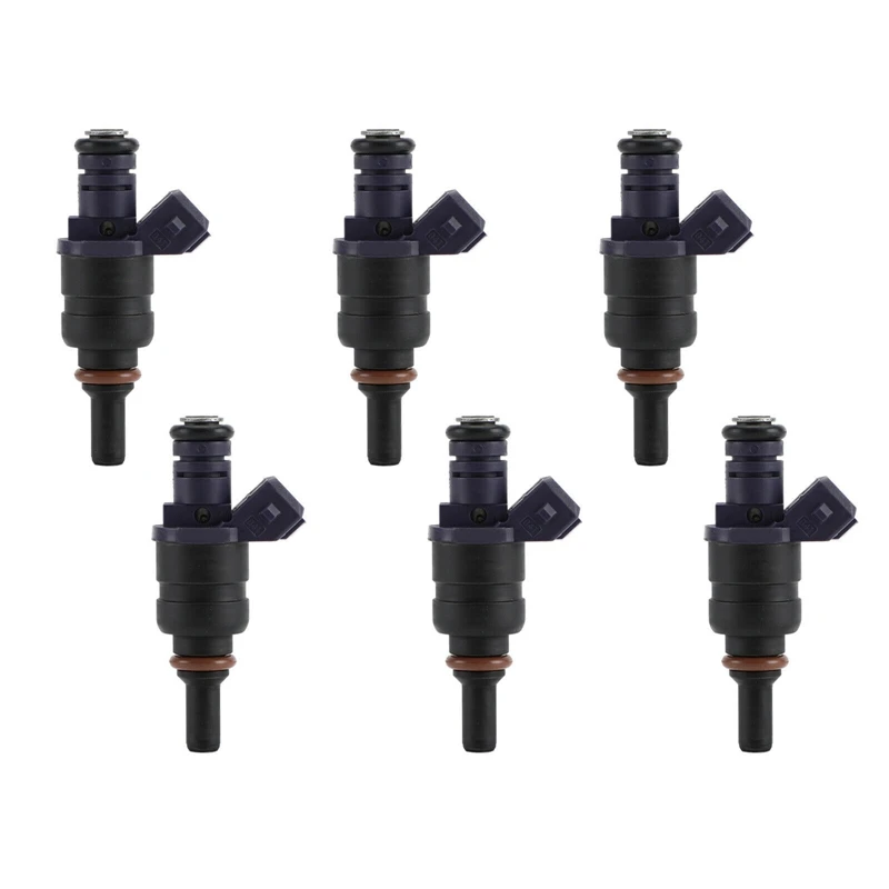 6Pcs Fuel Injector Nozzle FJ663 13641439800 For BMW X3 X5 330I 330Xi 530I Z3 Z42001-2006 3.0L 13537546244 13641427240 Parts