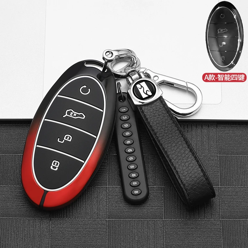 Metal special key case box For BYD U8 U9 2024 High end personalized key chain bag protective case