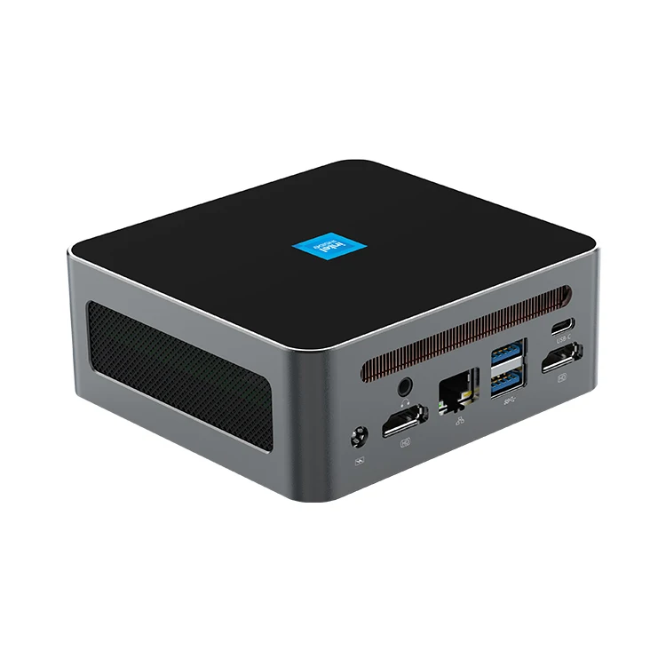 Computer desktop mini PC da gioco portatile più potente a 4 core di 12a generazione N100 N305 con ventola