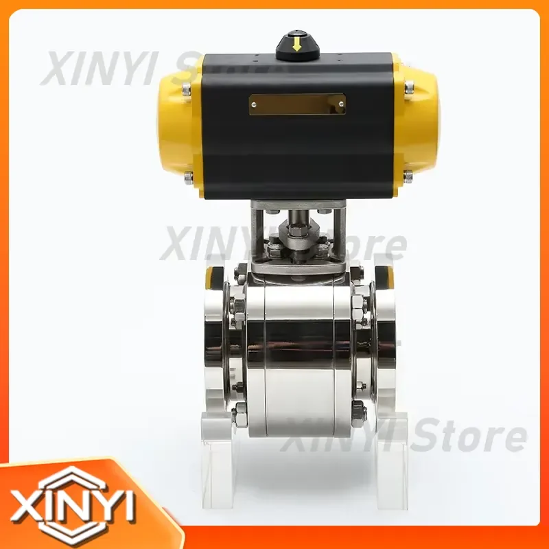 Pneumatic Forged Ceramic Ball Valve for High Pressure Threaded Flanged Ball Valve Anti-corrosion DN50 DN80 DN100 DN150 DN200