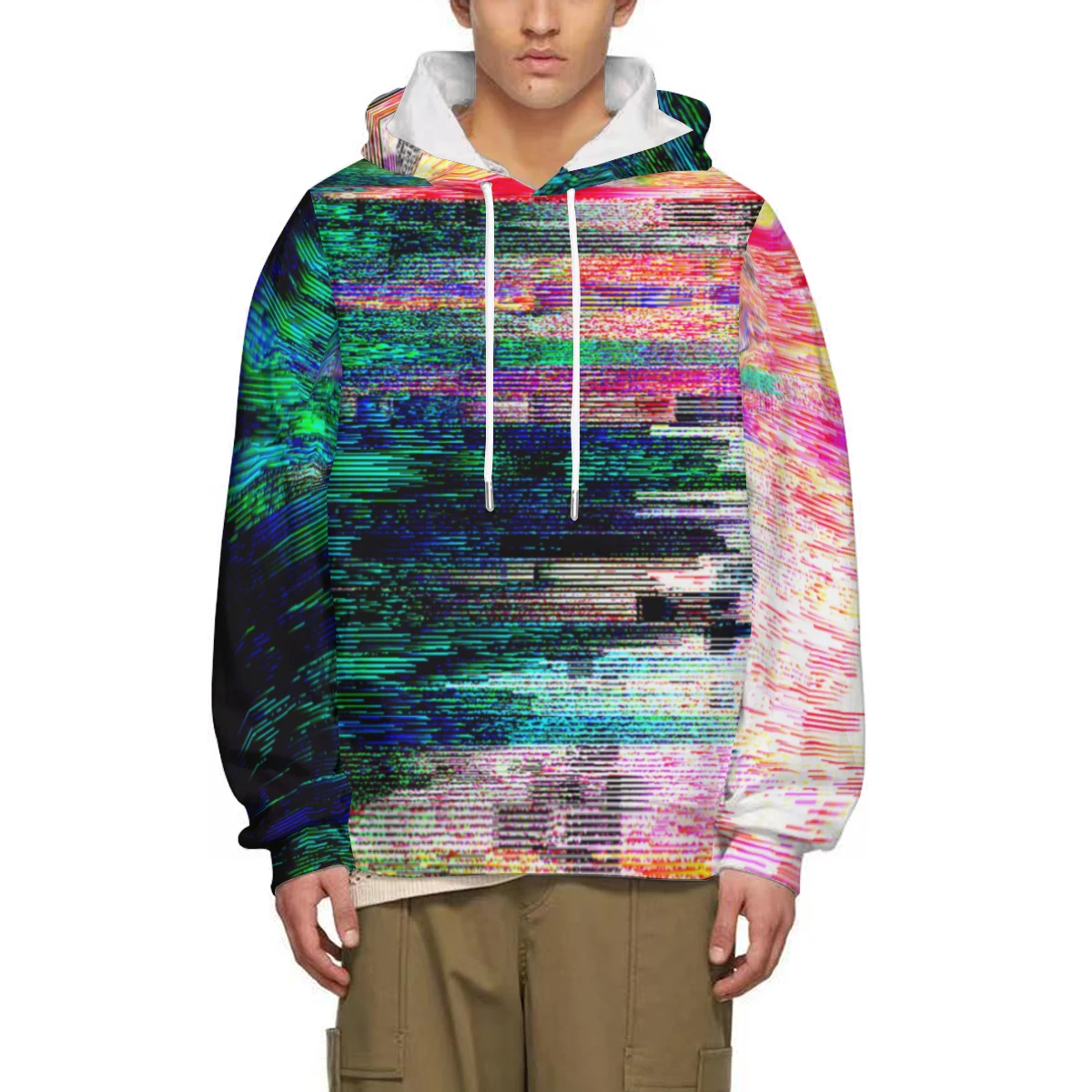 Vintage Abstract 3D Hoodies Men 3D Print Sweatshirt Streetwear Pullovers Tops Retro Personality Male Long Sleeve