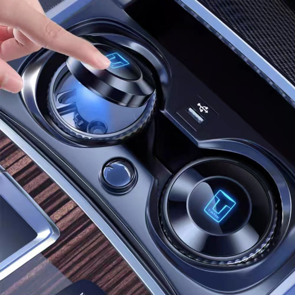 Nadaje się do WEY Tank 300/500 2023-2025 popielniczka samochodowa popielniczka do wnętrza samochodu artefakt z pokrywką wysokiej klasy akcesoria do wnętrza samochodu