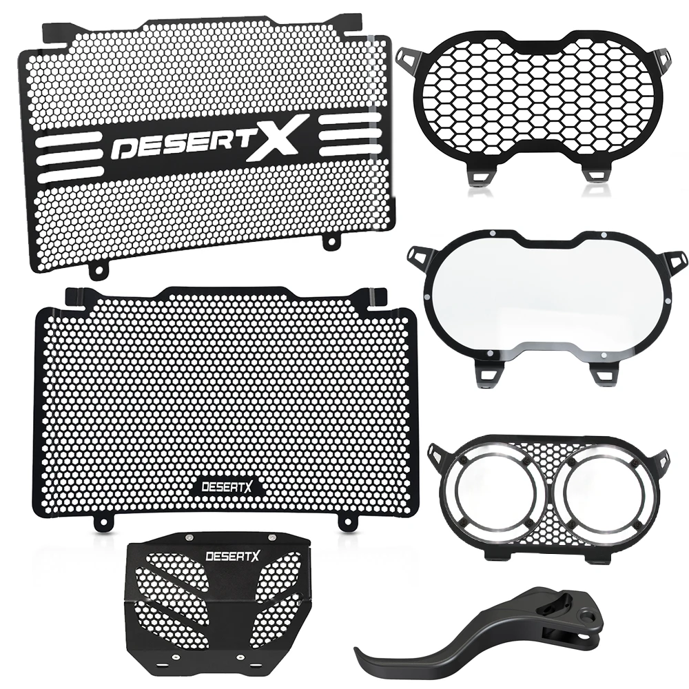 

Radiator Guard Engine Guard Protector Headlight Guard License Plate Bracket For Ducati DesertX Desert X 2022 2023 Accessories