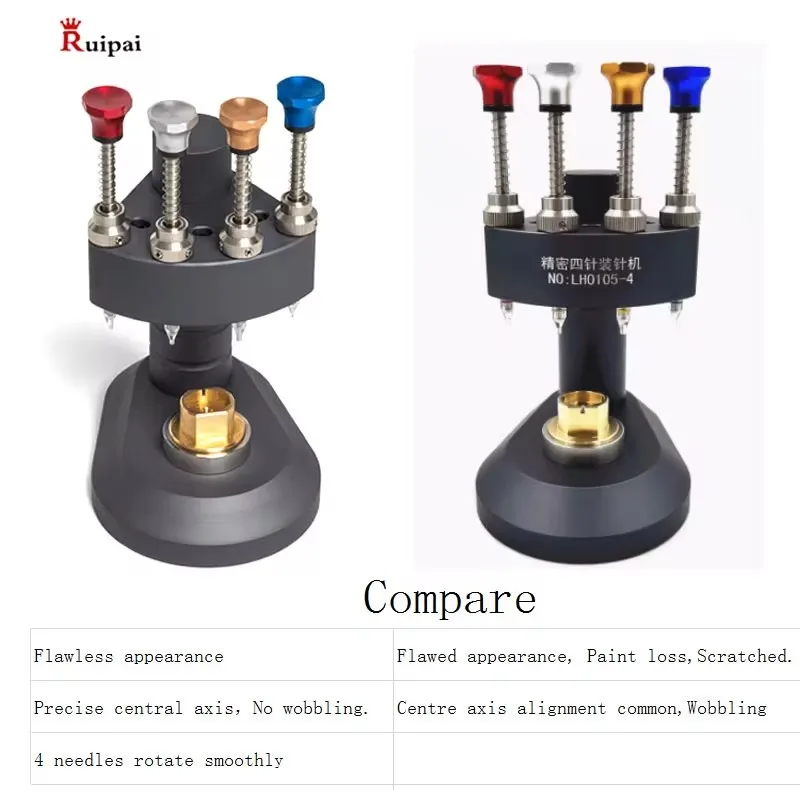 

RUIPAI 4 Pin Automatic Watch Hand Installing and Fitting Tools Watch Needle Installation Tool for Watch Repairing