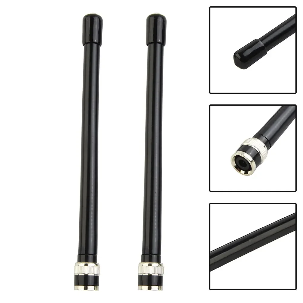 

2Pcs Walkie Talkie Antenna Icom Vhf 136-174Mhz Bnc Plug Rubber Antenne Voor Ic V8 V80 V80E V82 V85 V85E VX200 VX500