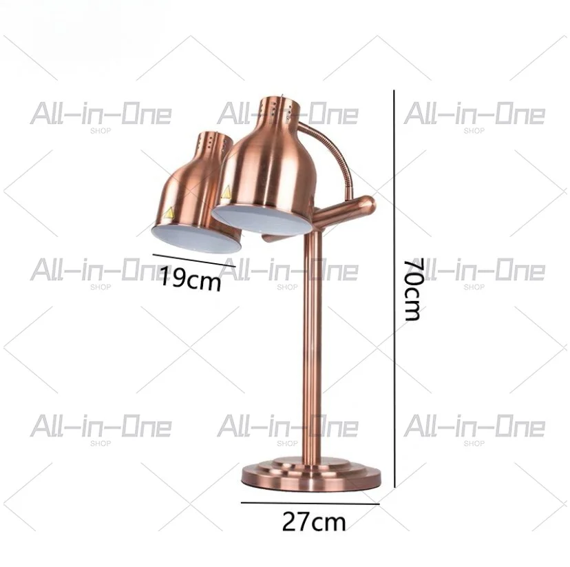 Food Insulation Lamp Buffet Insulation Lamp Double Head Insulation Station Heating Table Lamp