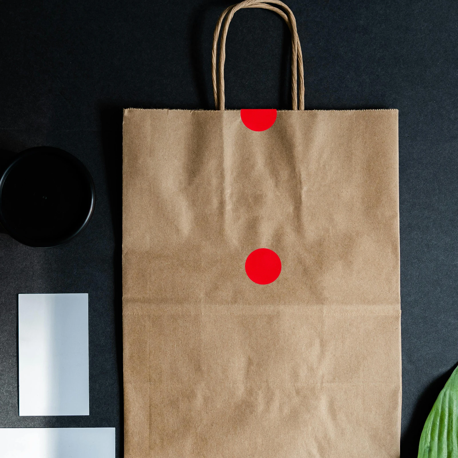 

5 Rolls Self-Adhesive Blank Round Stickers 25mm Smooth Writing Surface DIY Color Coding Labels for Home Office Classroom Use