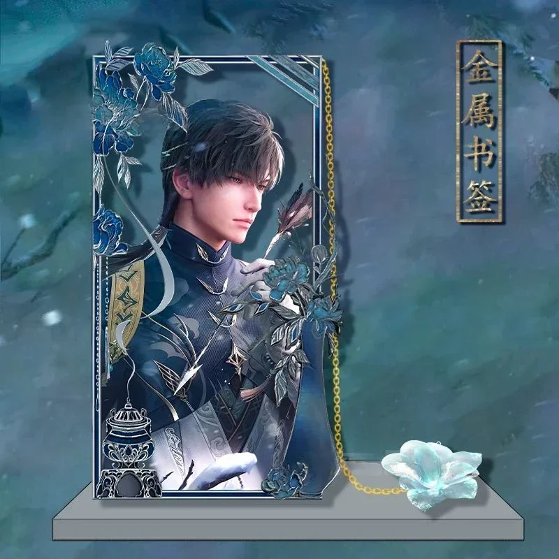 ความรักใหม่และ Deespace Rafayel Sylus Xavier 2D ภาพเคลื่อนไหวอุปกรณ์ต่อพ่วงสร้างสรรค์โลหะ Hollow พิมพ์บุ๊คมาร์คของขวัญสําหรับชายและหญิง