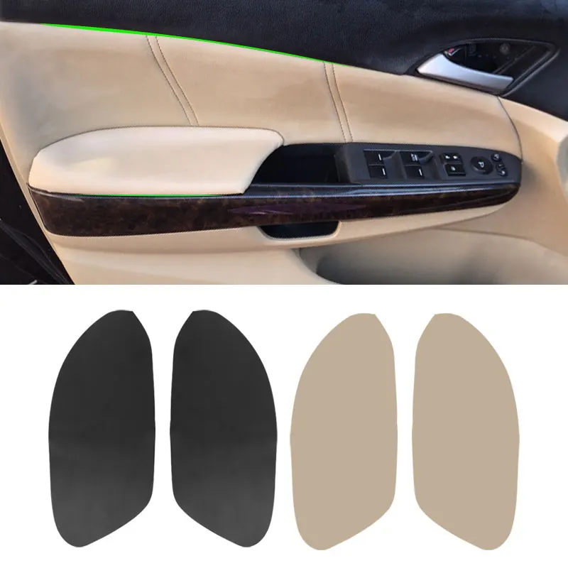 

For Honda Accord 8th Gen 2008 2009 2010 2011 2012 Sedan Microfiber Leather Car Door Handle Armrest Panel Cover Interior Trim